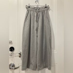 Aritzia babaton wide leg crop grey pants XS